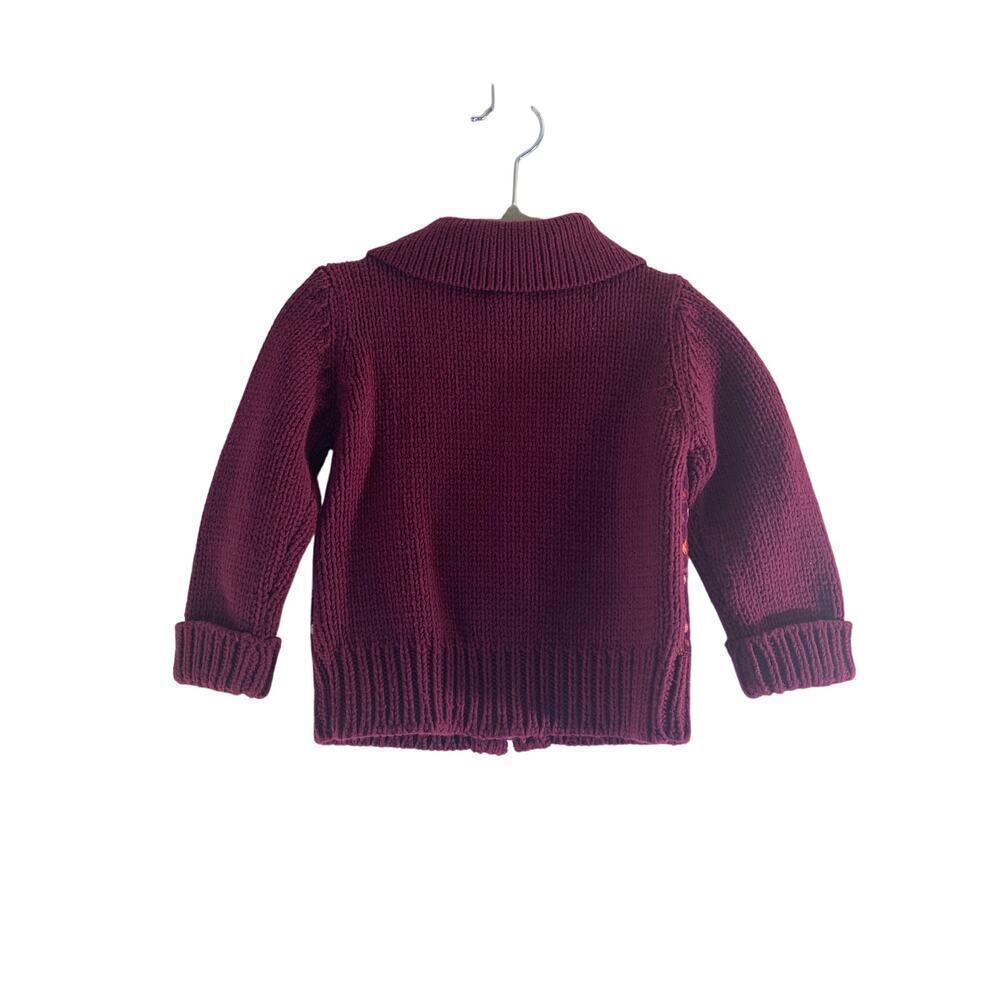 BABY GAP Girl’s Corduroy/Sweater Zip Up Cardigan / Size: 12-18 Months - Picture 2 of 7